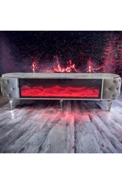 FORAHOME Neron Şömineli Tv Sehpası Tv Ünitesi