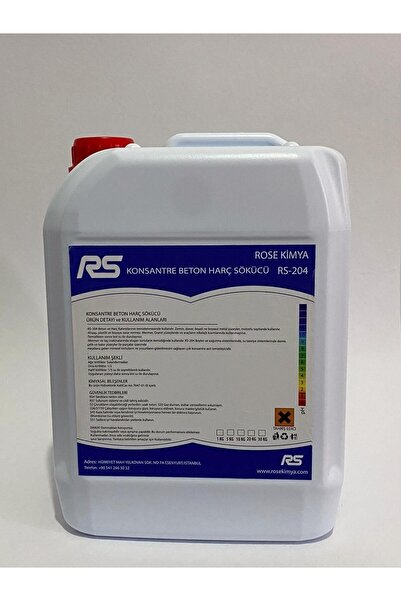 Rose Kimya Konsantre Beton Harç Sökücü Rs-204 5 Kg