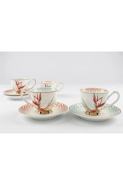Mikasa Moor Celosia Set of 4 Coffee Cups