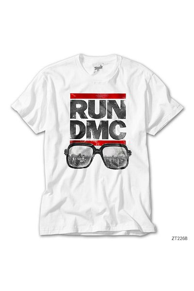 CrowsGate Run Dmc Sunglass White T-Shirt