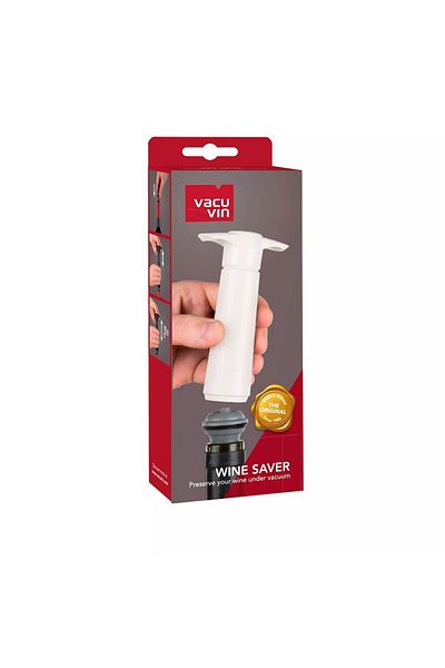 Vacu Vin White Wine Vacuum Set - 1 Pump and 2 Stoppers Boxed