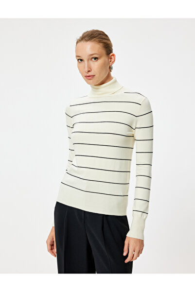 Koton Balıkçı Yaka Triko Kazak Uzun Kollu