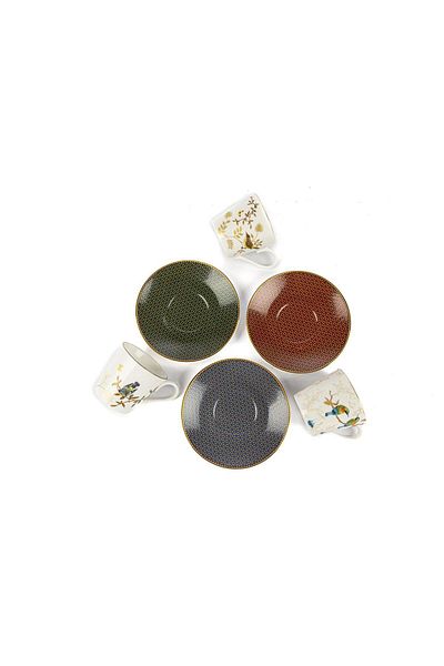 Mikasa Moor Parrot Set of 6 Coffee Cups