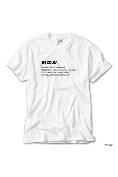 CrowsGate Bezdum Statement White T-Shirt