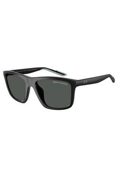 Armani Exchange Man Square Sunglasses- Ax 4149su - Lense Size:56mm - Matte Black