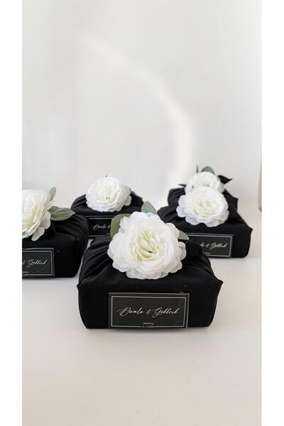 Black Whıte Soya Wax Mum Kıyafet & Gardırop Kokusu Düğün, Nişan, Kına Hediyelik 10 Adet