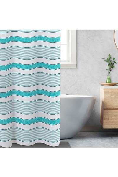 Safdie Stripe Print Elegant and Simple Shower Curtain