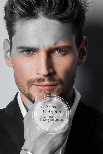 Bioxcin Mens Hair 30 Tablet - L Arginin Biotin Saw Palmetto L Carnitine Çinko L Sistein Keratin Bakır Iyot.