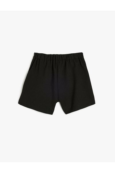 Koton Accessory Detailed Viscose Blended Double Breasted Shorts Skirt
