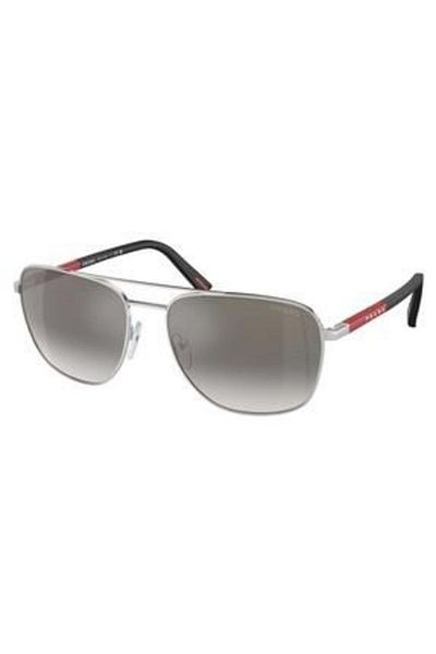 Prada Linea Rossa Sunglasses Model 54zs Silver-colored For Male