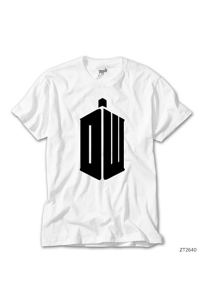 CrowsGate Doctor Who Logo White T-Shirt