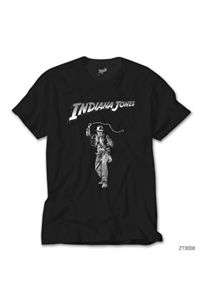 CrowsGate Μπλουζάκι Indiana Jones BW Μαύρο