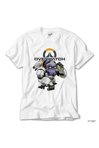 CrowsGate Overwatch Winston Tee White T-Shirt