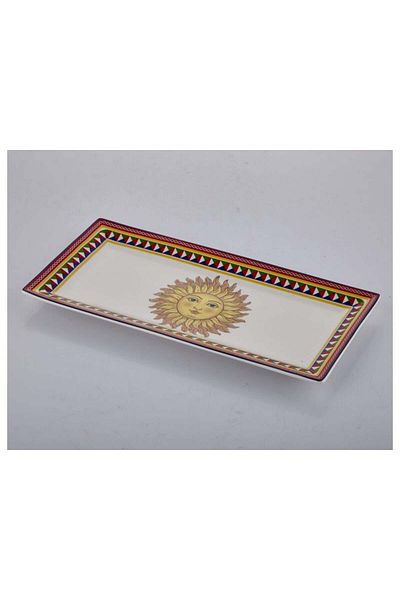 La madore Lamedore Sunshine Set of 2 Large Rectangular Plates 30X15Cm
