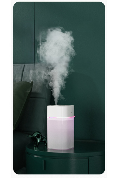 MATECHNO 400 ML Ultrasonik Oda ve Araç Hava Nemlendirici Buhar Makinesi Ve Ar...