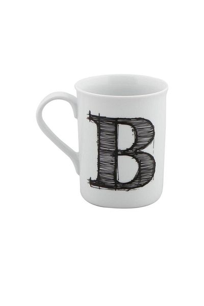 Porland Porcelain Mug with Letters