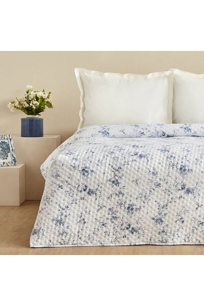 Karaca Home Sarah Anderson Marisa Doppelbett Tagesdecke Blau