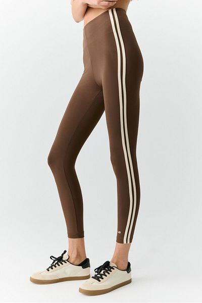 Urban Beat LOLITA Urbanbeat Damen-Leggings in weichem Braun mit Streifen an der Seite