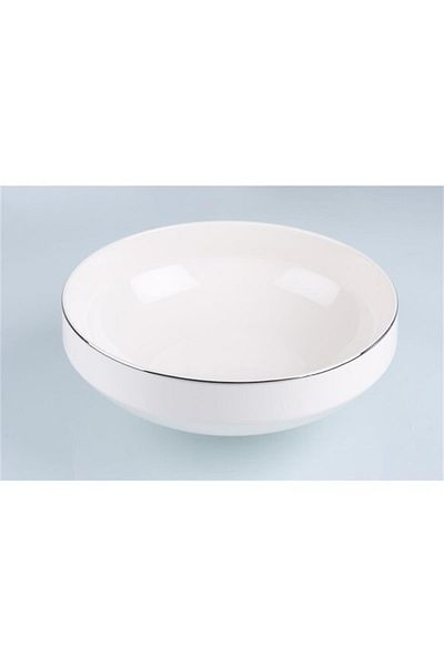 Mikasa Moor Modern Silver Salad Bowl 23x8cm