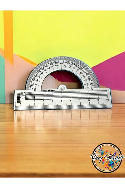 tiny hands 10cm Protractor Drawing Ruler - Plastic Conductive Ruler
