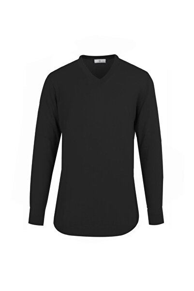 Uki SİYAH V Yaka Triko Kazak