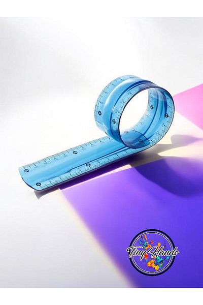 tiny hands 30cm Unbreakable Ruler Flexible Unbreakable Ruler 30cm Yellow Color Ruler Drawing Ruler 1 Piece Ruler