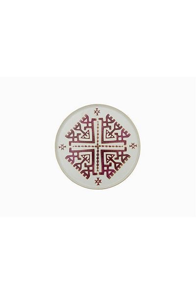 Porland Arabesque Pattern6 Flat Plate 18cm