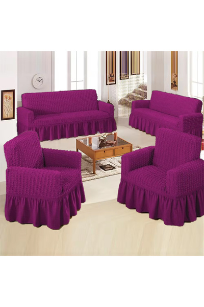 upmall أريكة ملفوفة، أريكة، غطاء أريكة، غطاء أريكة مطاطي 3311SET