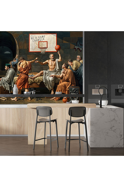 Home antik çağ hapisanesinde basketbol poster duvar kağıdı