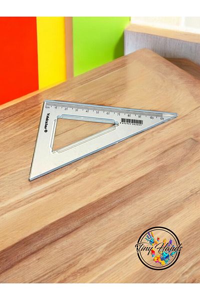 tiny hands Miter Rule 12cm Mitre Plastic Mitre Rule Triangle Rule 12 cm Mitre