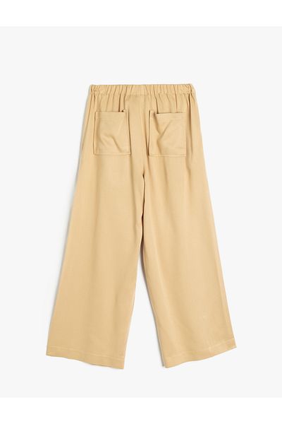 Koton Basic-Hose aus Viskosestoff mit weitem Bein