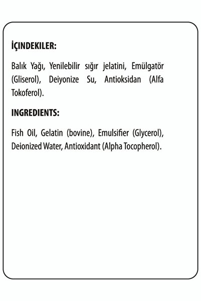 Hardline Omega3 Balık Yağı 160 Kapsül