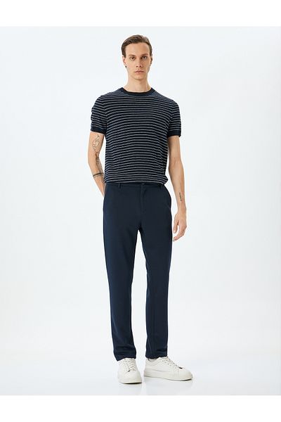 Koton Slim Fit Regular Waist Viscose Blended Chino Pants