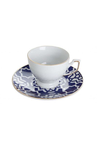 Porland Morocco Purple Plate Teacup 170 Cc 04A P 019262