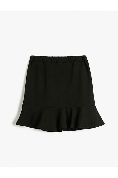 Koton Fustă mini țesătură din viscoză cu volan