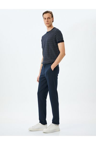 Koton Slim Fit Regular Waist Viscose Blended Chino Pants