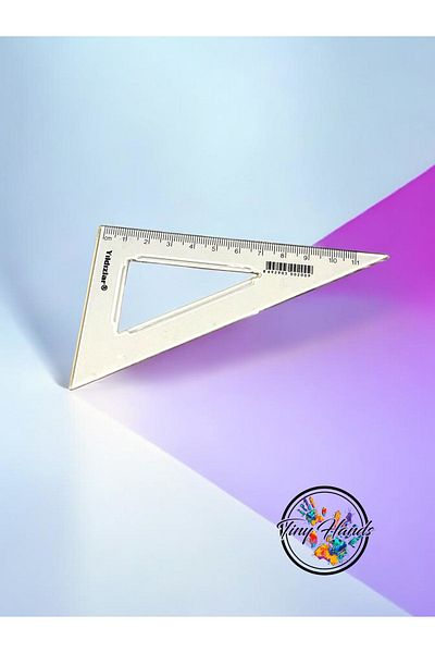 tiny hands Miter Rule 12cm Mitre Plastic Mitre Rule Triangle Rule 12 cm Mitre