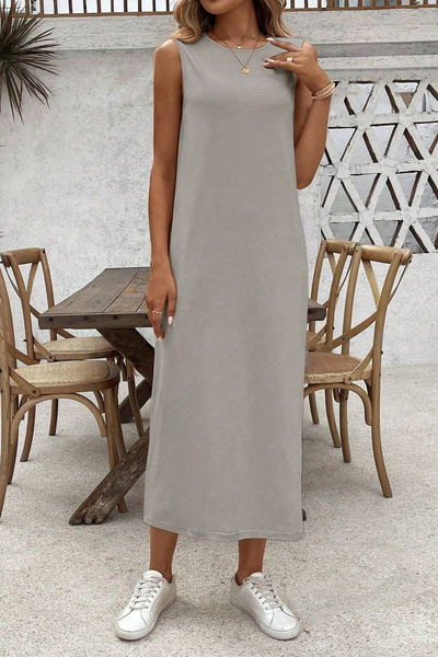 ESPİNA %100 Pamuk Penye Kolsuz Elbise Astarı - İçlik Jüpon