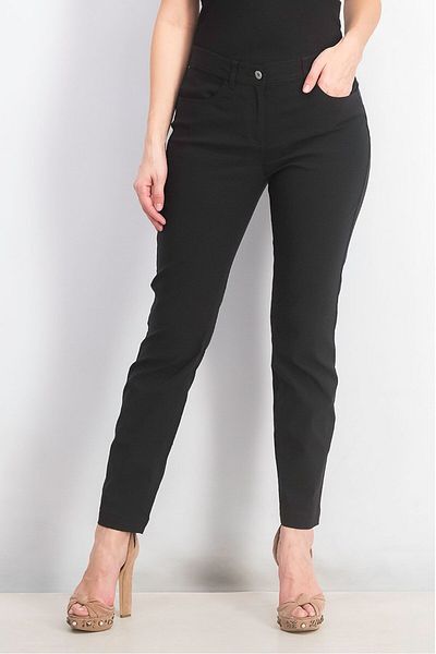 Tchibo Women Regular Fit Plain Skinny Pants, Black