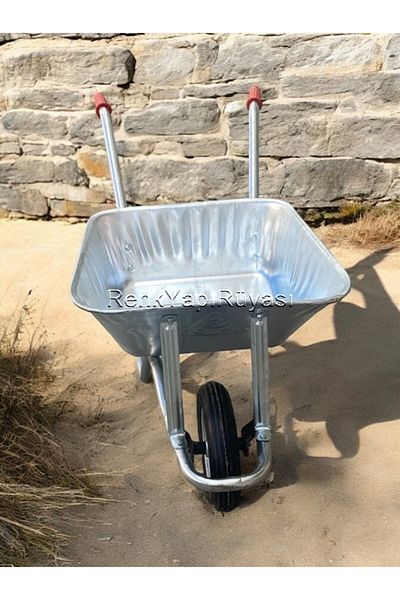 RENK YAPI RÜYASI 85Lt Steel Wheelbarrow - Load-Bearing and Construction Cart