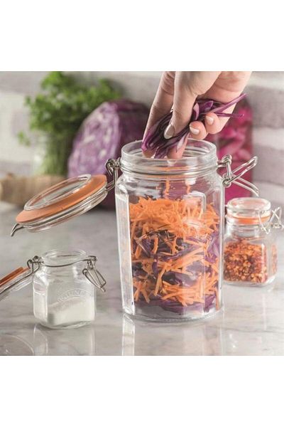 KİLNER 950ml Vintage Kilner Jar with Clip Detail