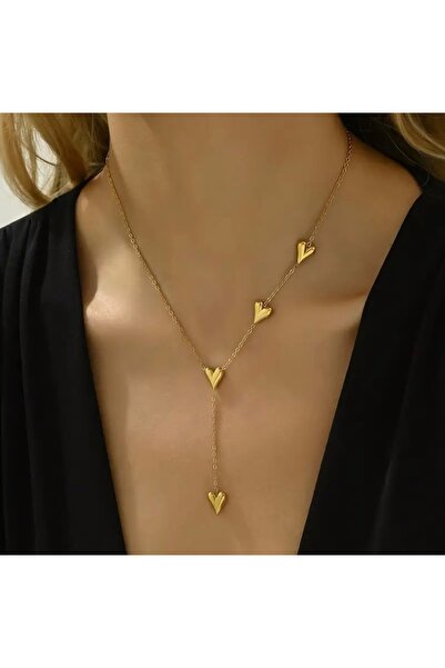 pop up store Stainless Steel Heart Detail Necklace