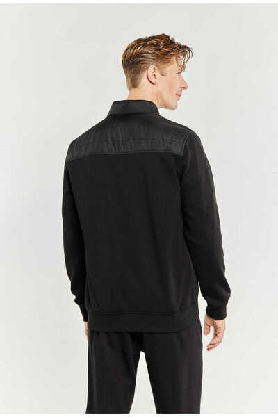 Campione Men's Vertical Collar Quilted Sweatjacket 257229201