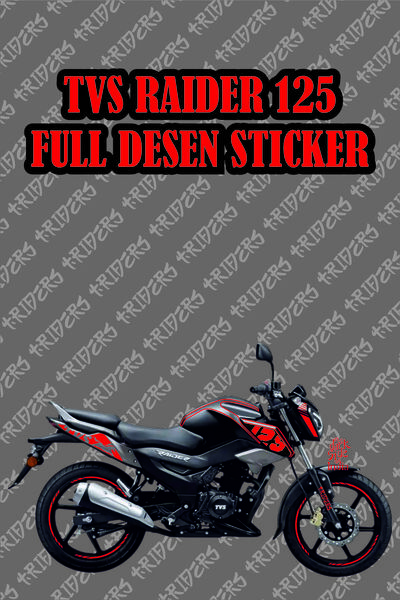 TRİDERS TVS Raider 125 Sticker Set  Full Sticker KIRMIZI