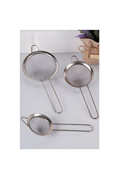 SNA 3'Lü Paslanmaz Tel Süzgeç, Pirinç Süzgeci, Çelik Süzgeç, Metal Süzgeç 3 B...