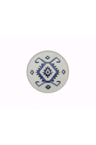 Porland Arabesque Pattern5 Flat Plate 18cm