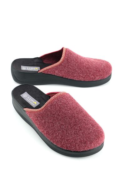 GEZER Luna Women's Winter High Heel Felt Home Garden Slippers