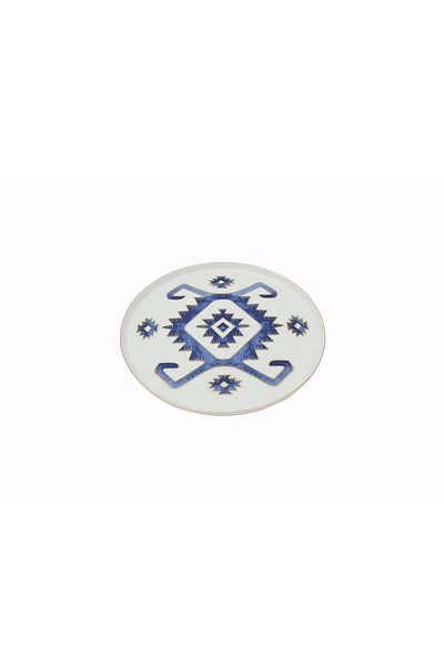 Porland Arabesque Pattern5 Flat Plate 18cm