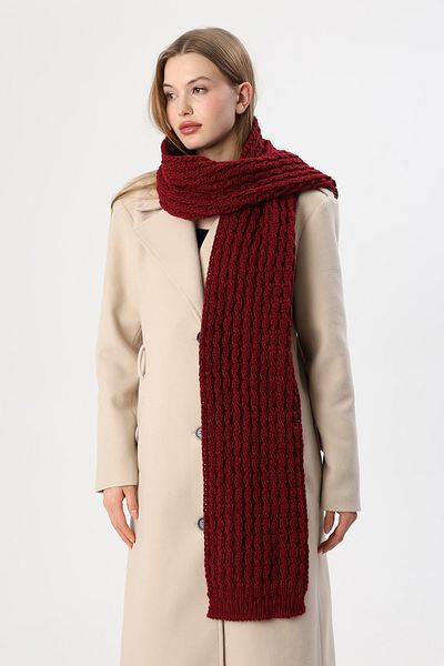 Sheilar Twist Pattern Knitwear Knitted Scarf
