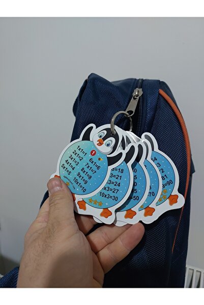 EĞLENCELİ SINIF Karne Hediyesi Çarpım Tablosu Anahtarlık 3 Adet